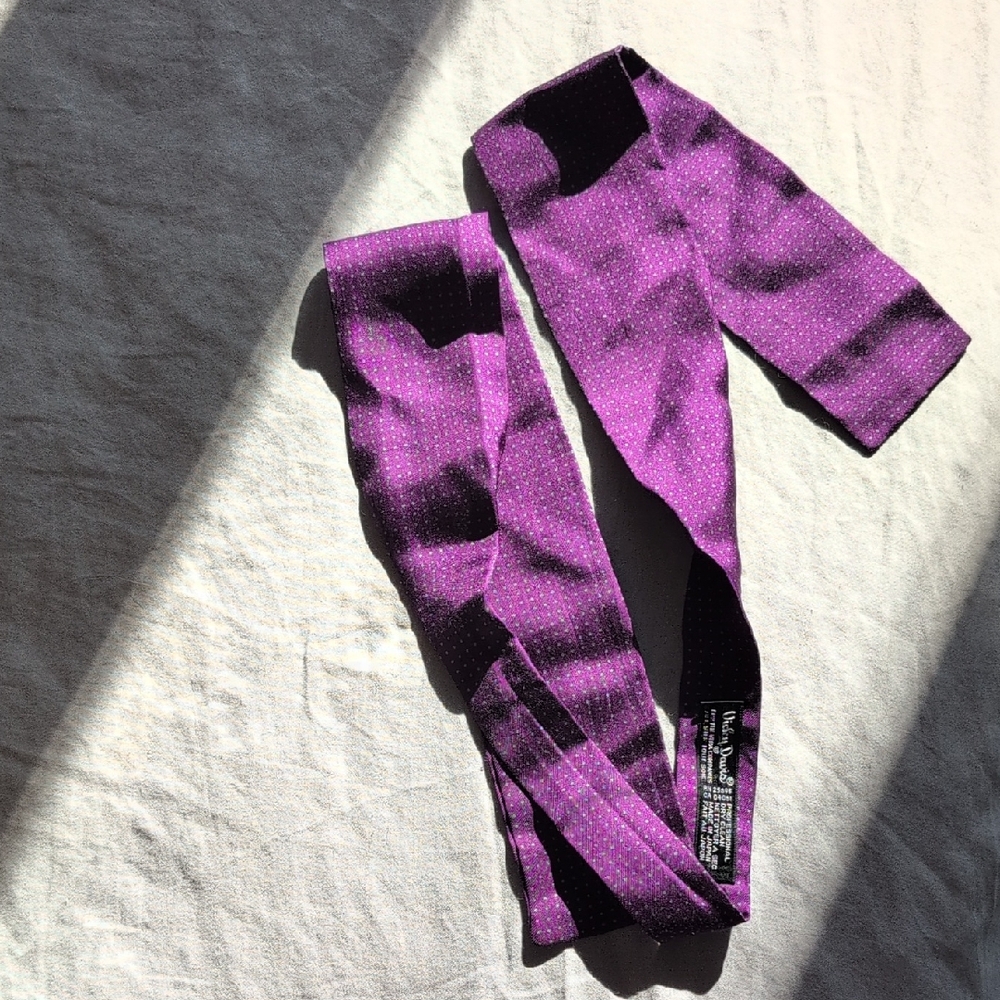 Vintage Vicky Davis Purple Silk Bowtie